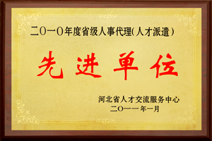 2010年度人事代理先進單位